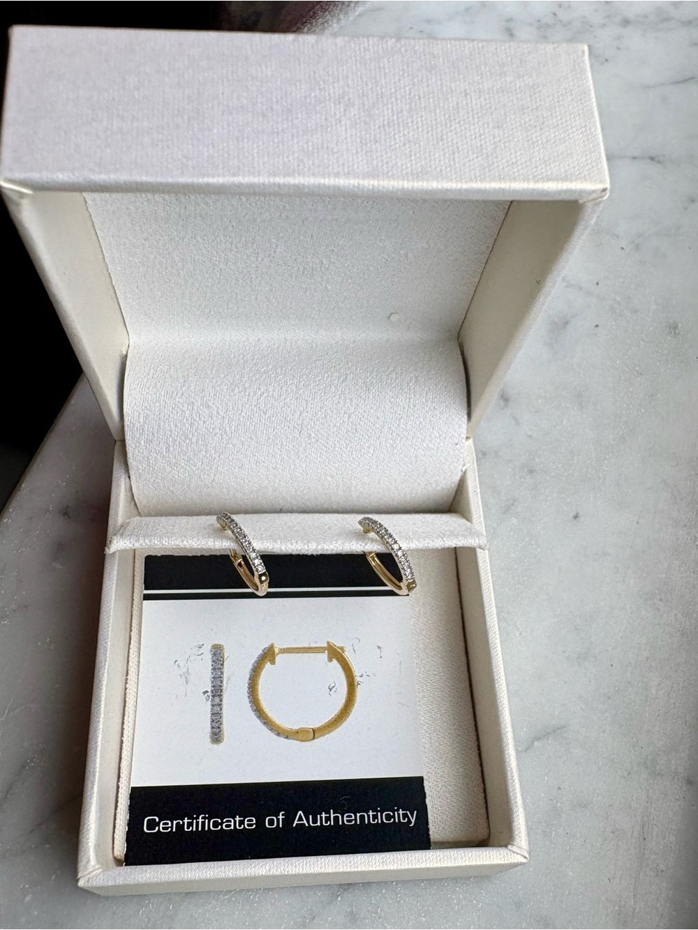Diamond Accent 14k Gold Hoop Earrings
